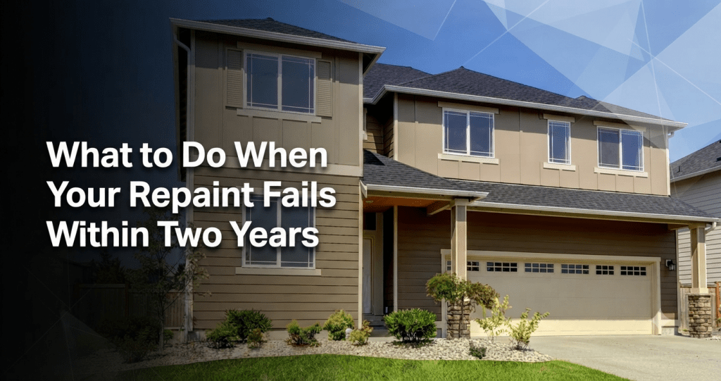 What to Do When Your Repaint Fails Within Two Years