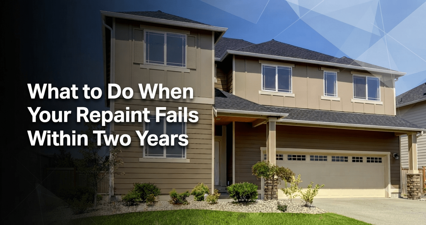 What to Do When Your Repaint Fails Within Two Years