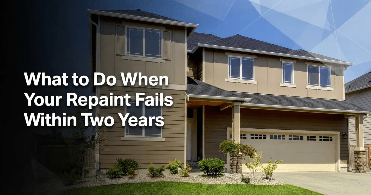 What to Do When Your Repaint Fails Within Two Years